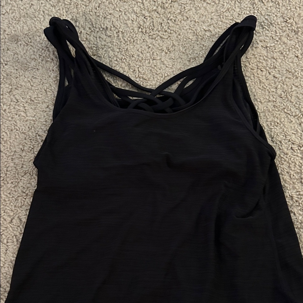 Black Strappy Women's Top